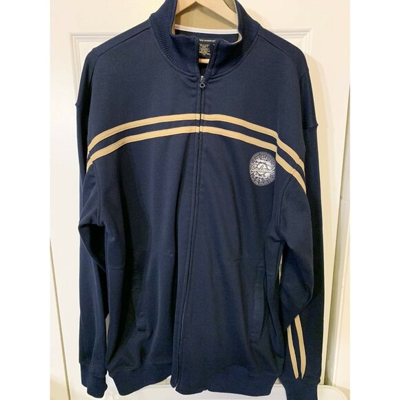 Vtg Marithe Francois Girbaud Embroidered Full Zip Jacket Men’s Sz XL Blue‎ Tan - Picture 5 of 10